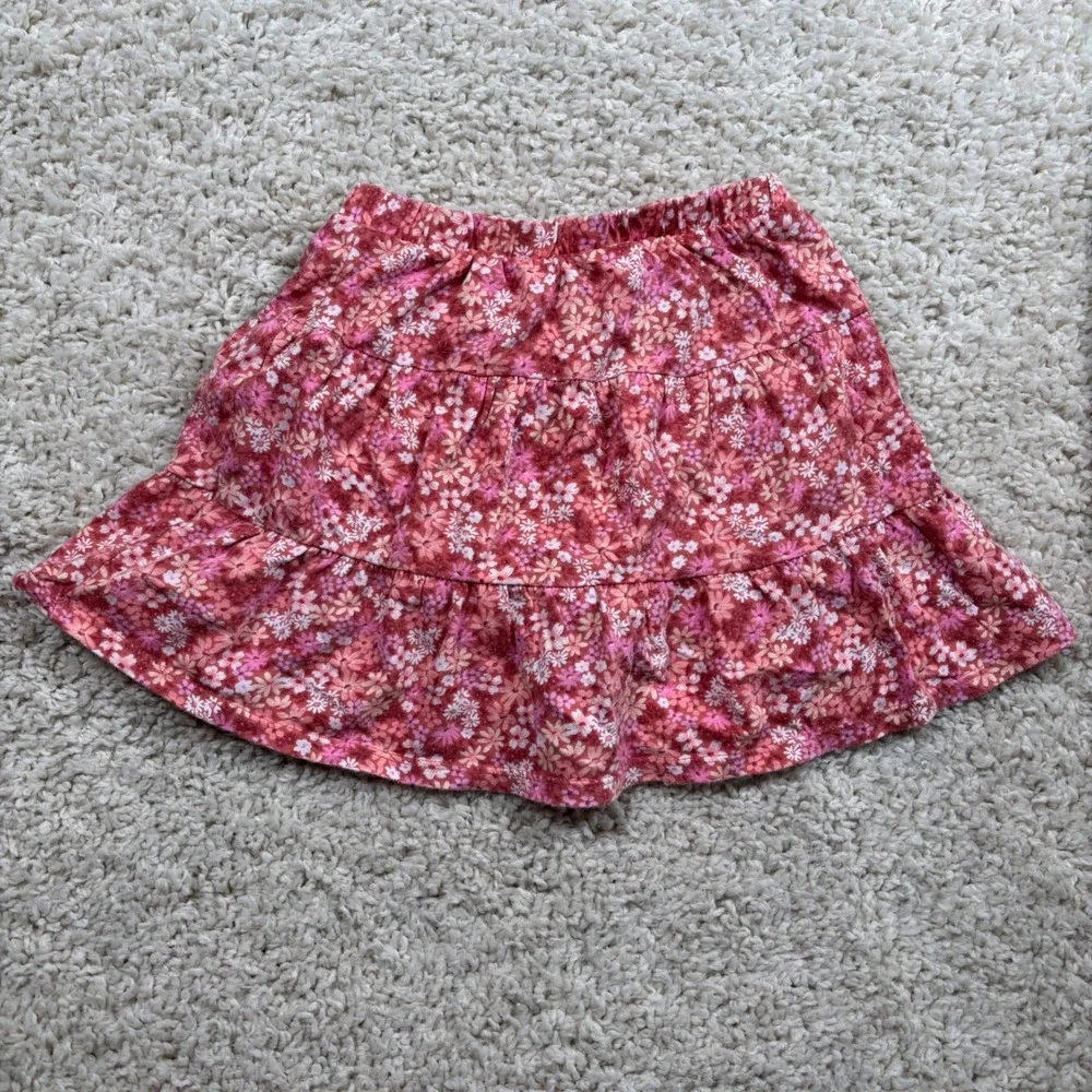 Jumping Beans Girls Pink Floral Cartwheel Scooter Skirt Skort Size 4 GJ21G406GP2
